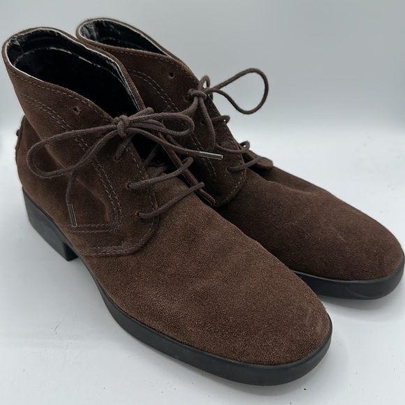 Talbots brown suede ankle booties, size 6AA - Picture 9 of 9
